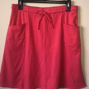 J. Jill Comfy Soft Coral Pocketed A-Line Skirt - Size XS